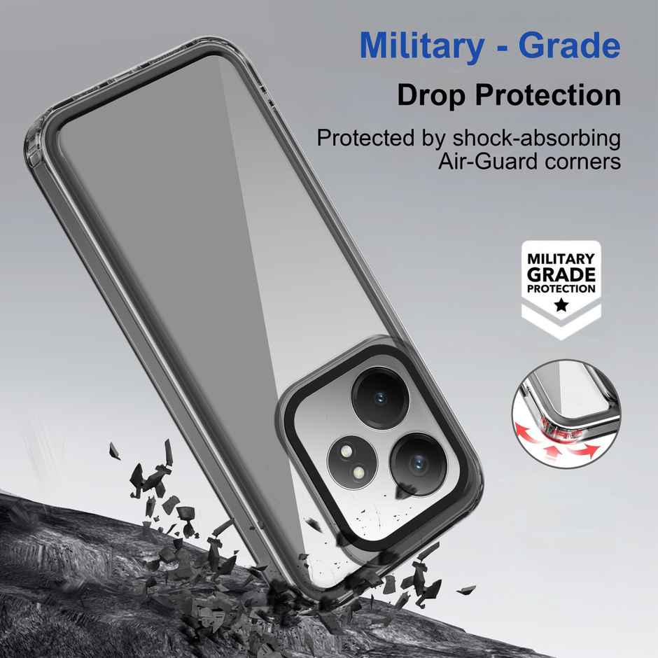 Zapcase Back Cover for Realme GT 6T 5G | Space-Black