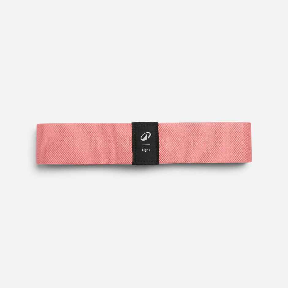 Decathlon Domyos Fabric Glute Light Resistance Band | Pink | 10 Kg