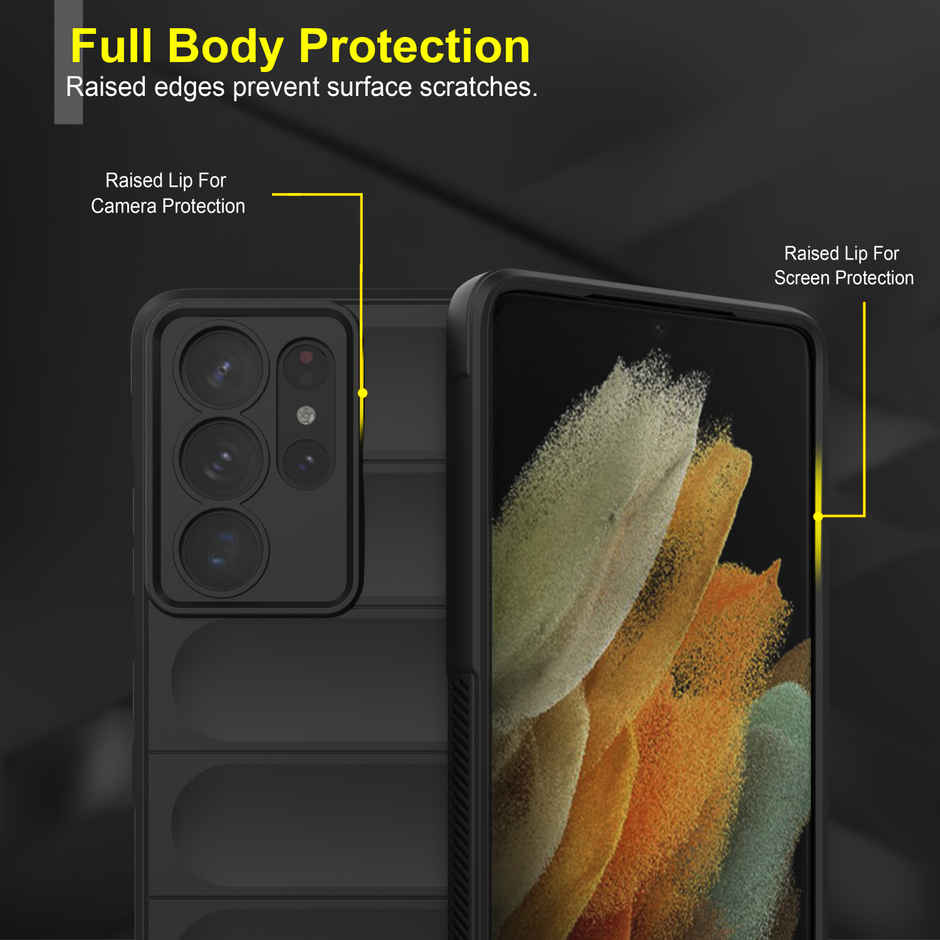 Zapcase Back Cover for Samsung Galaxy S21 Ultra | Magic-Black