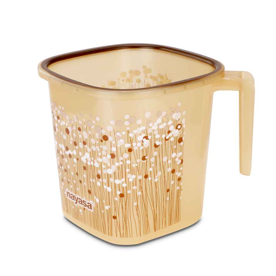 Nayasa Plastic Funk 1.5 Litre Durable & Unbreakable Bath Mug | Brown