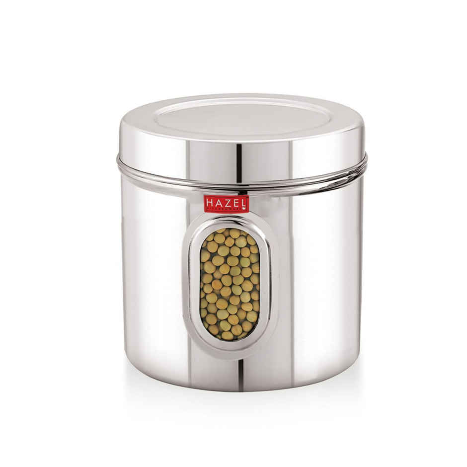 HAZEL Steel Kitchen Transparent Storage Containers - 1000 ml | Airtight Storage