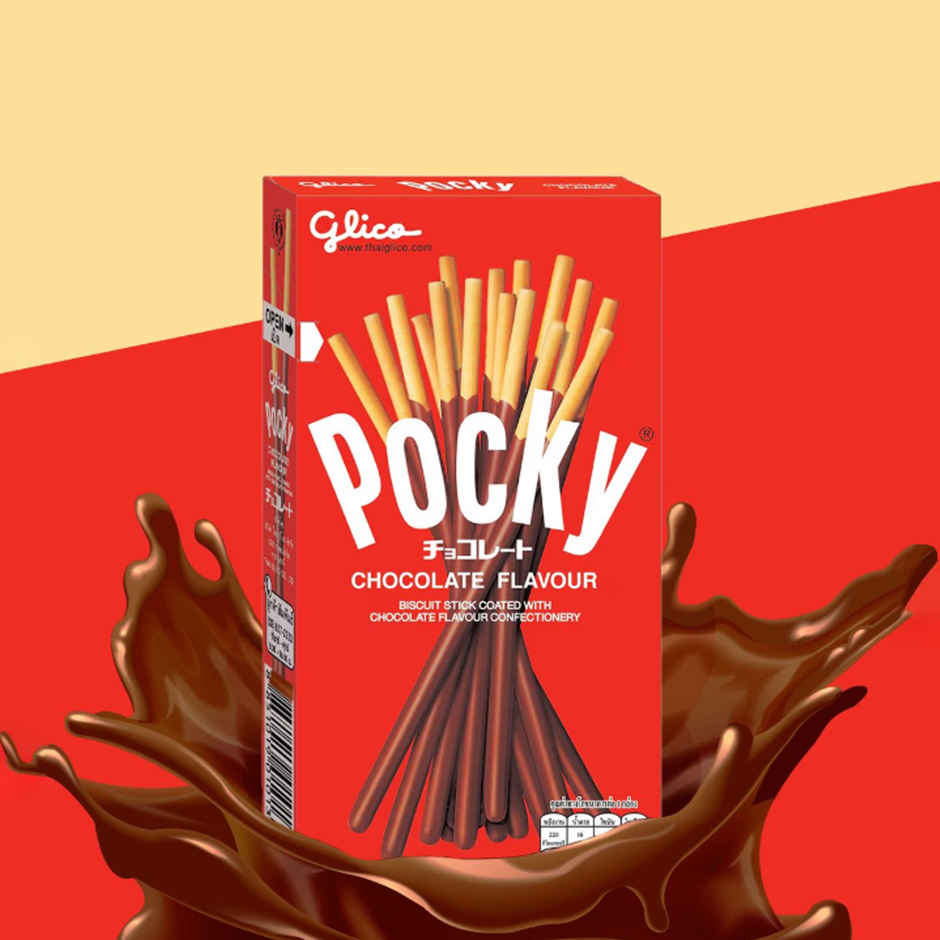 Pocky Chocolate Flavoured Biscuit Sticks