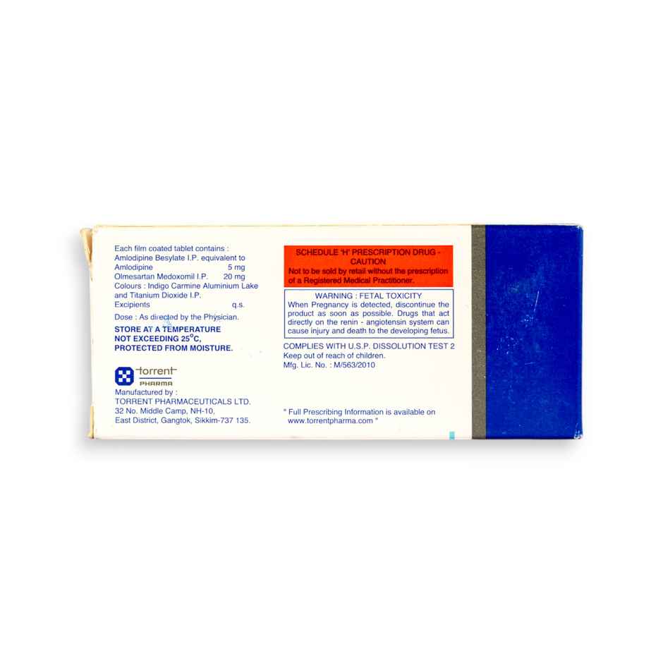 Olmetor Am 5mg + 20mg Tablet