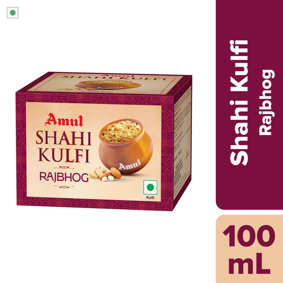 Amul Shahi Matka Kulfi Rajbhog Ice Cream - Buy at ₹65 Online | Instant ...