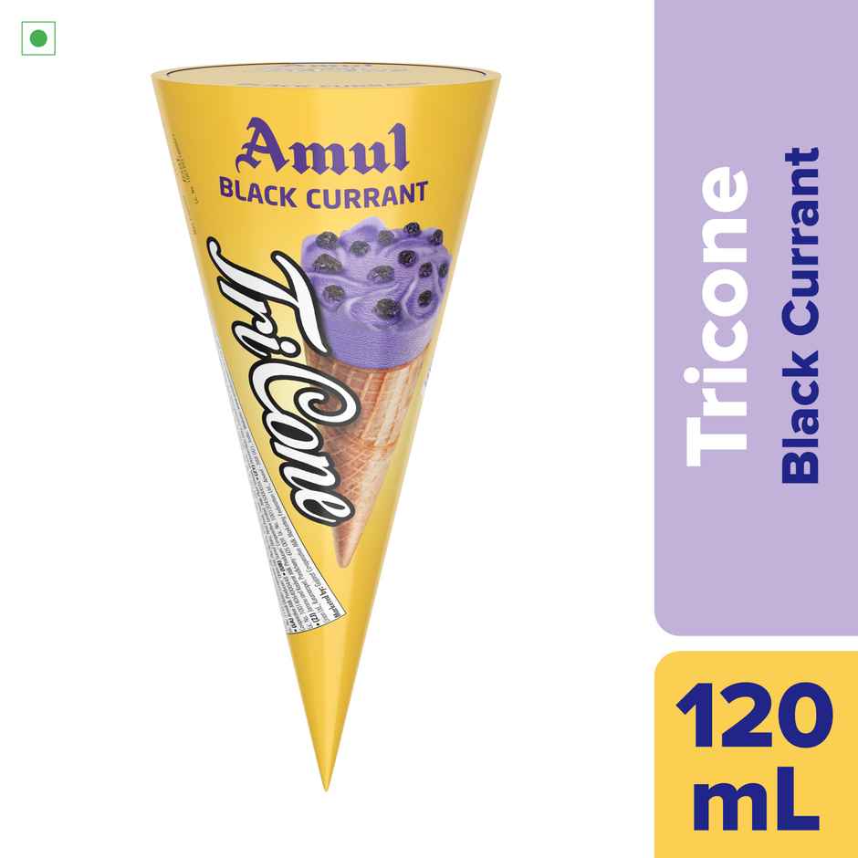 Amul Black Current Tricone Ice Cream Cone