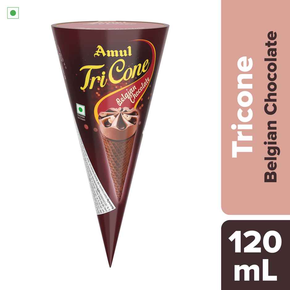 Amul Belgian Chocolate Tricone Ice Cream Cone