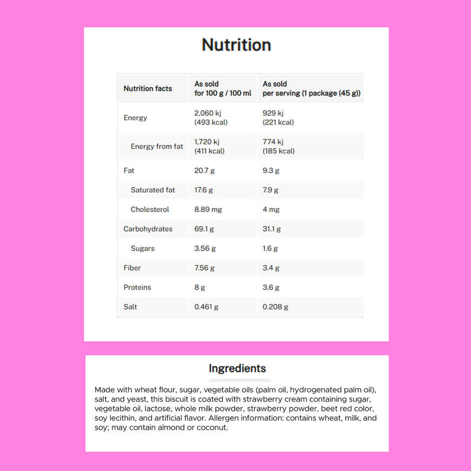 Pocky Strawberry Flavour Biscuit Sticks
