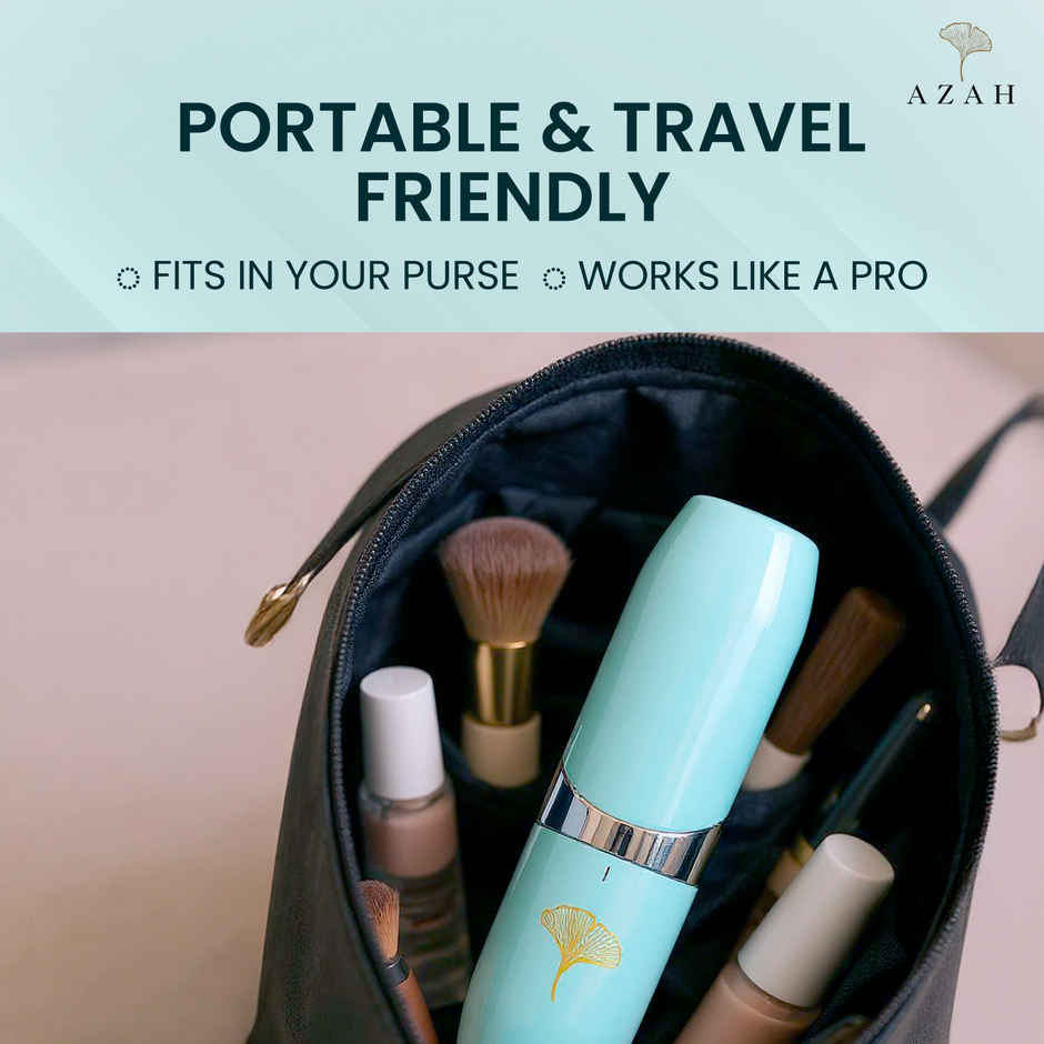 Azah Electric Mini Facial Trimmer | Painless Hair Removal for Upper Lips | Chin & Peach Fuzz