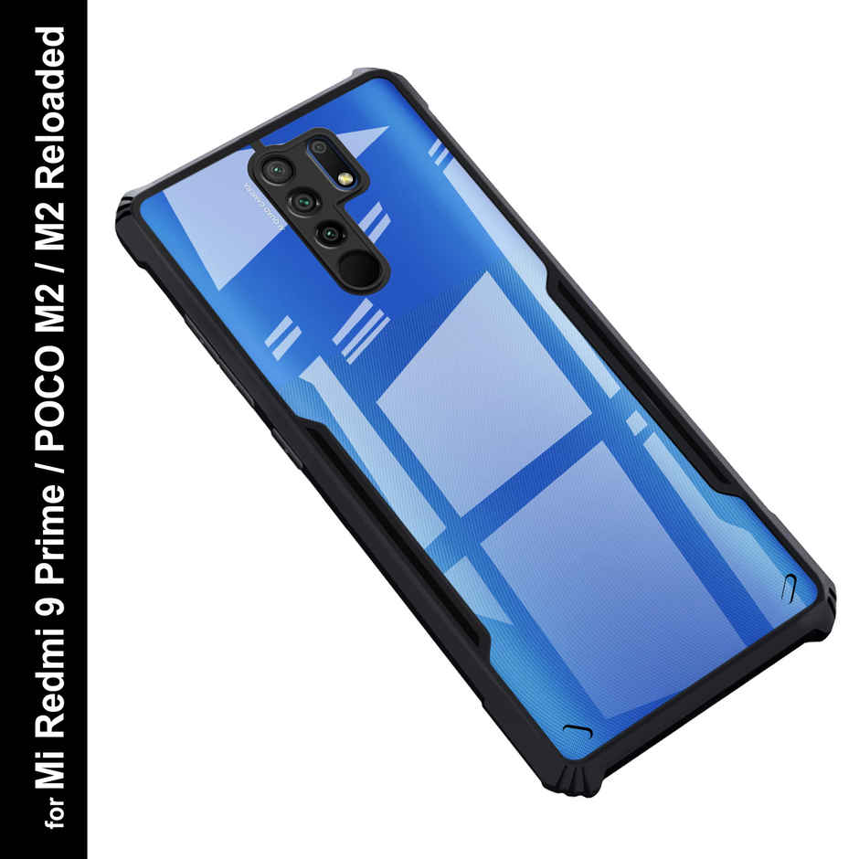 Zapcase Back Cover for Mi Redmi 9 Prime | POCO M2 | POCO M2 Reloaded | Matte-Black