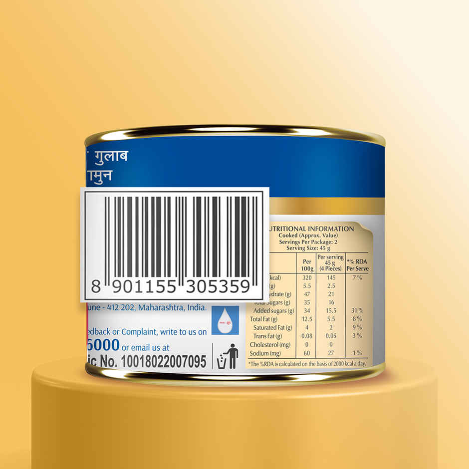 Gits MiNi Gulab Jamun Open & Eat Tin | Soft & Sweet