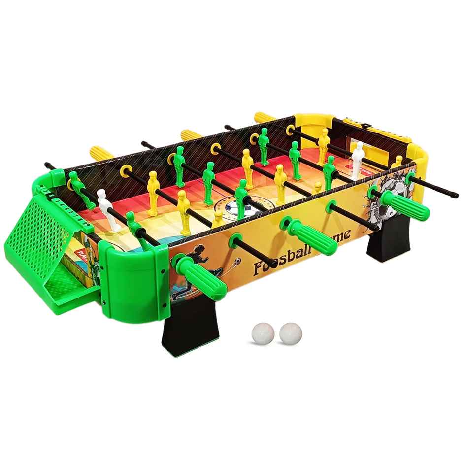 Kidsmate 3-in-1 Foosball Table with Ludo & Snakes-Ladders - Full Size - Multicolor
