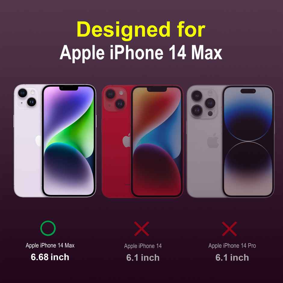 Zapcase Back Cover For Apple Iphone 14 Plus (Magic-Lavender)