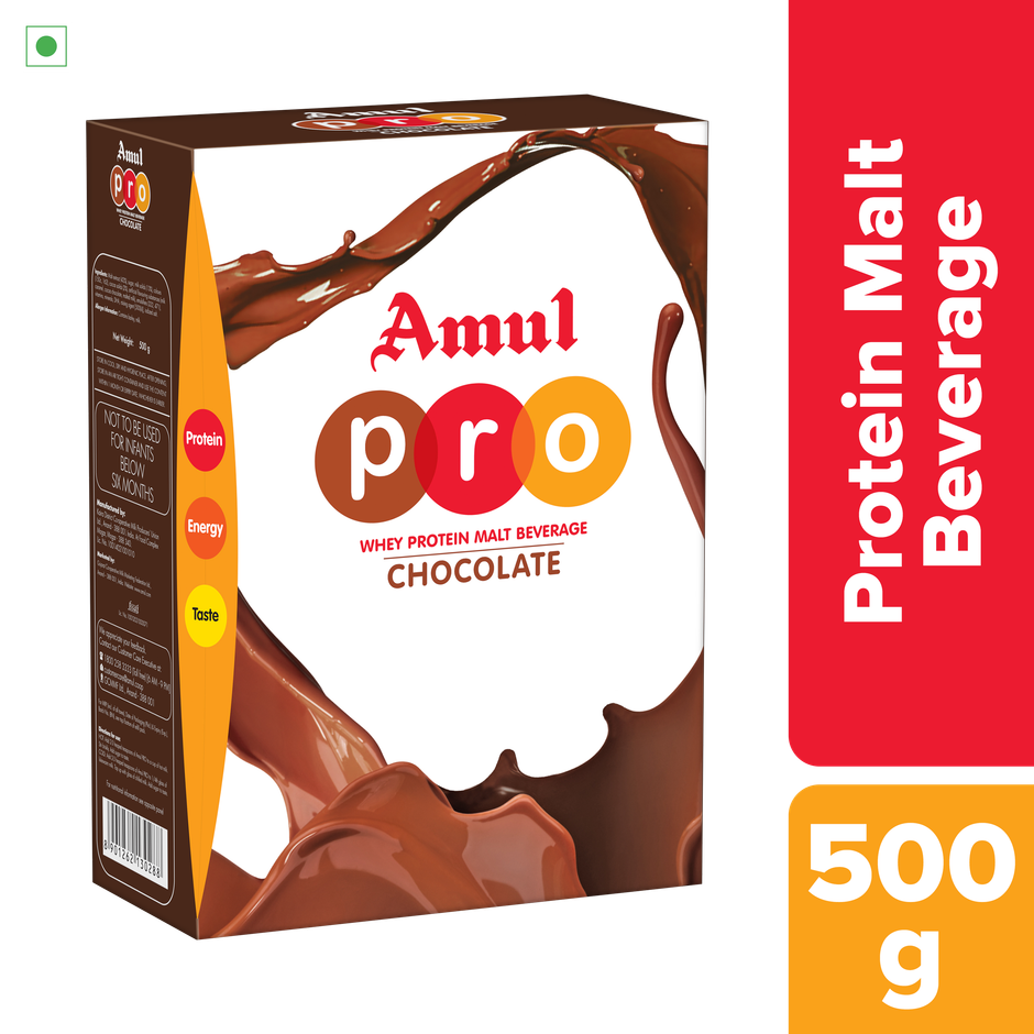 Amul PRO Whey Protein Malt Beverage Chocolate