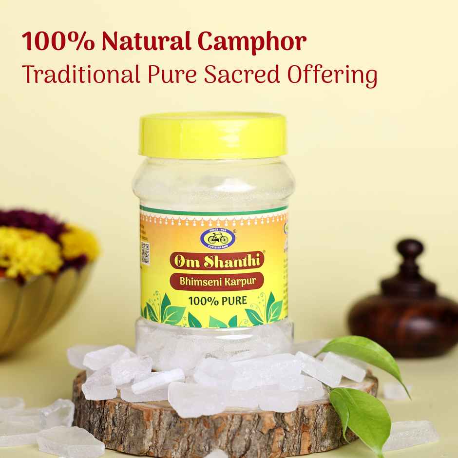 Pure Om Shanthi Bhimseni Camphor | Cycle