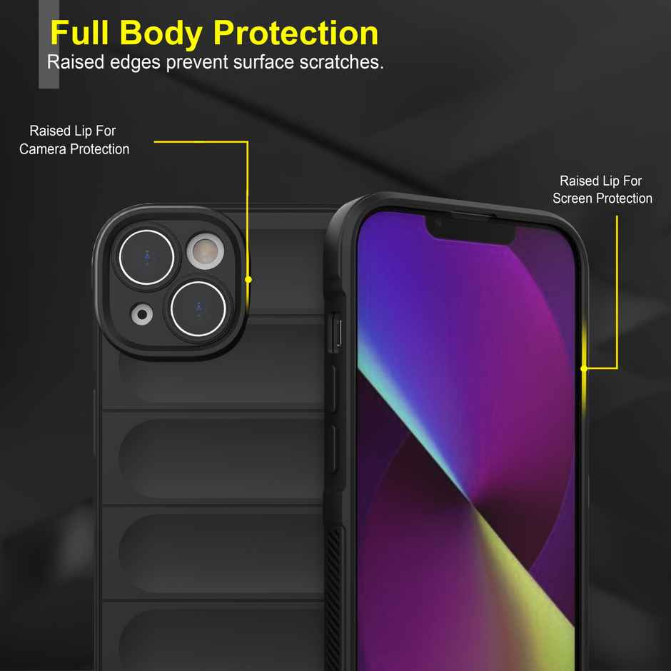 Zapcase Back Cover For Apple Iphone 14 (Magic-Black)