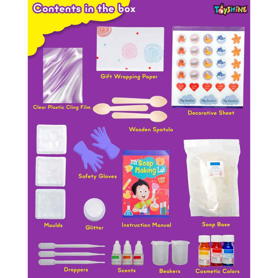 Toyshine My Soap Making Lab Stem Diy Kit | For Boys and Girls - Age 8 and Above