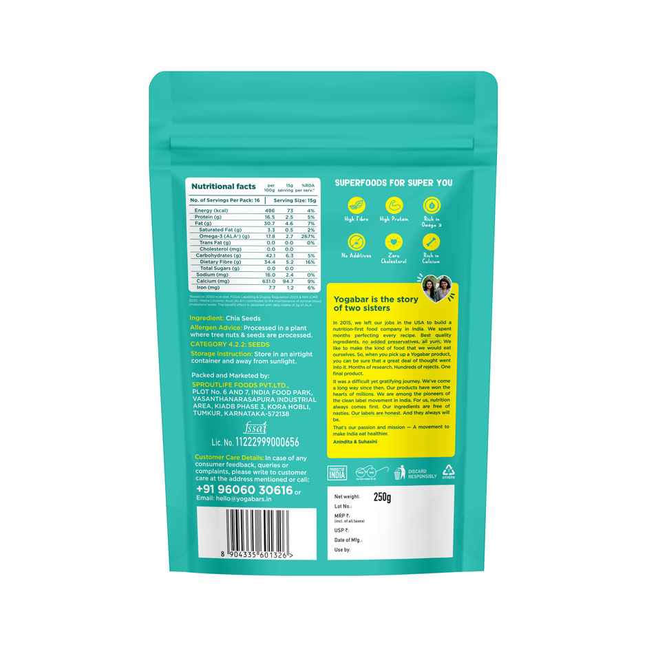 Yogabar Chia Seeds