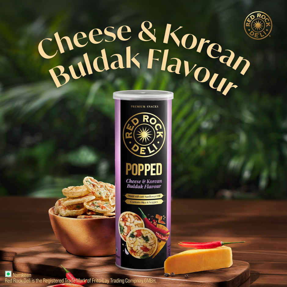 Red Rock Deli Popped Chips Buldak | No Palm Oil Snacks Combo