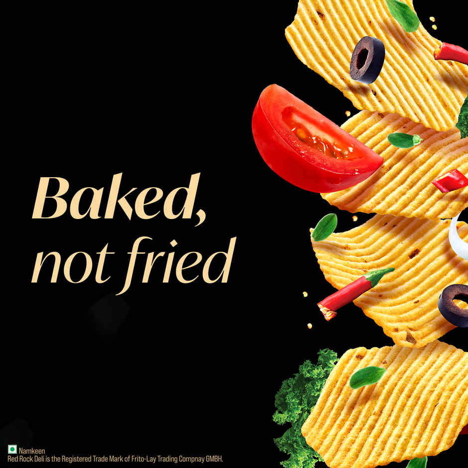 Red Rock Deli Baked Chips Greek Salad | 40% Less Fat Snacks Combo