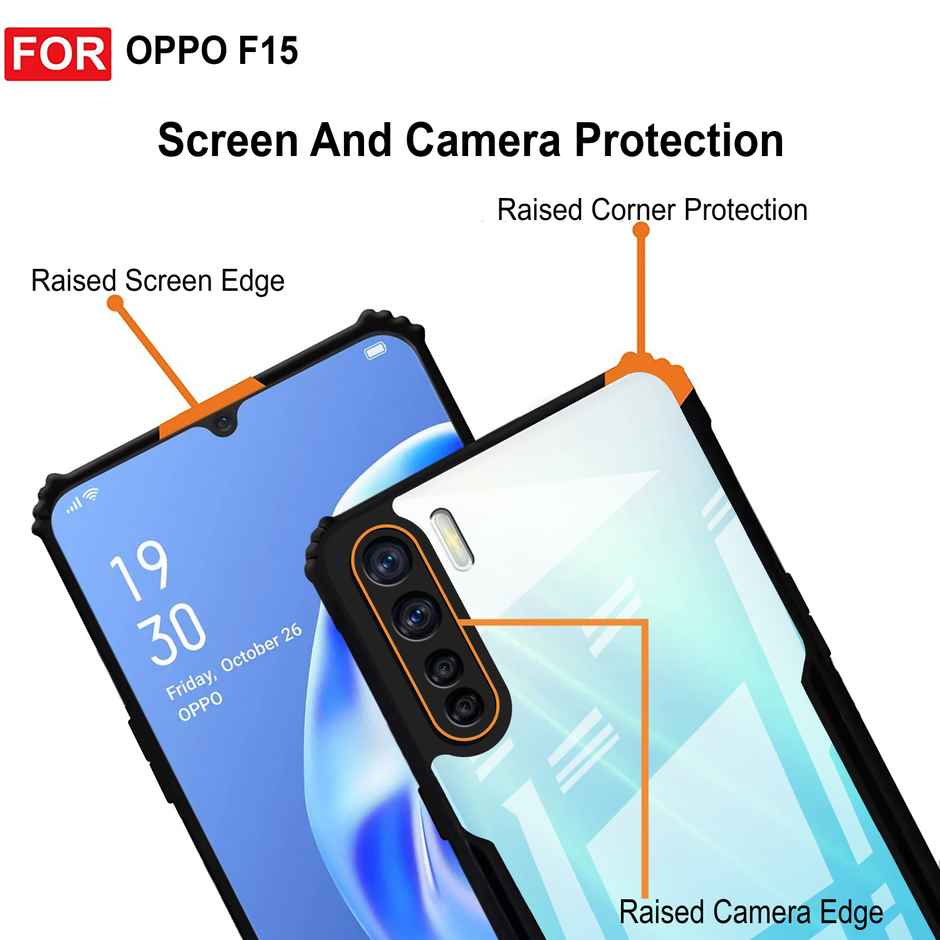 Zapcase Back Cover for OPPO F15 | Matte-Black