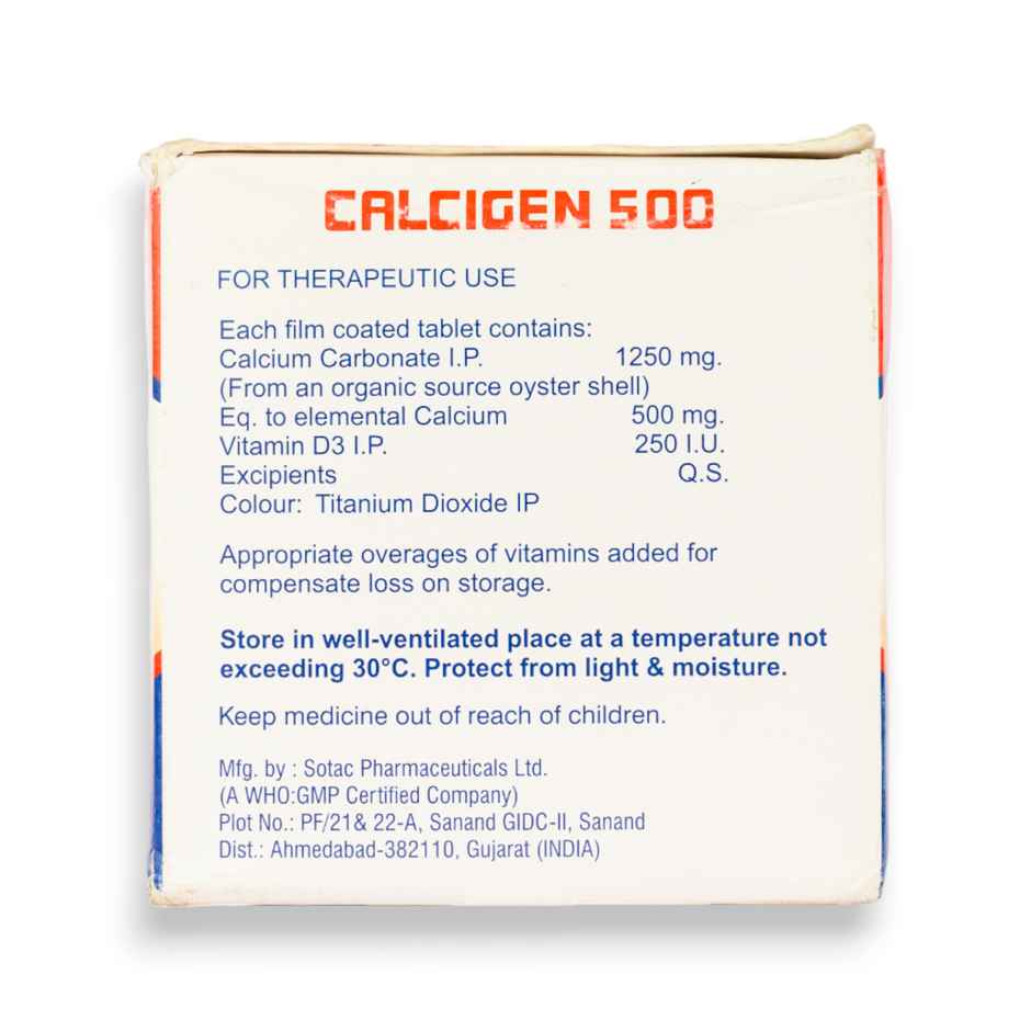 Calcigen 500 Tablet