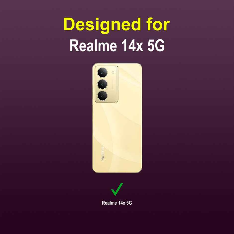 Zapcase Back Cover for Realme 14x 5G | Magic-Lavender