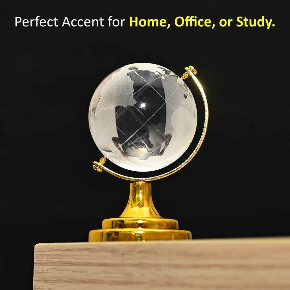 HINDCRAFT Feng Shui Crystal Ball with Stand Positive Energy and Gift Decor