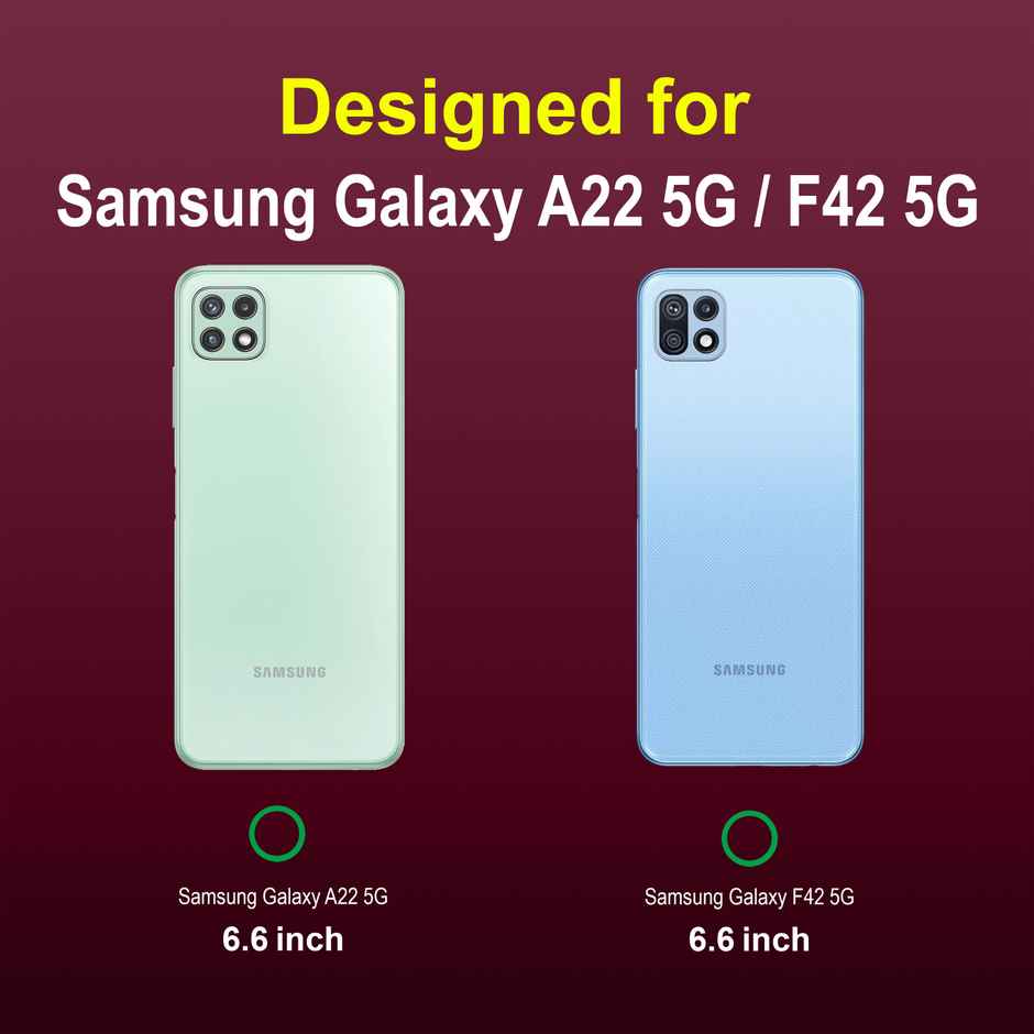 Zapcase Back Cover for Samsung Galaxy A22 5G | Samsung Galaxy F42 5G | Magic-Plum