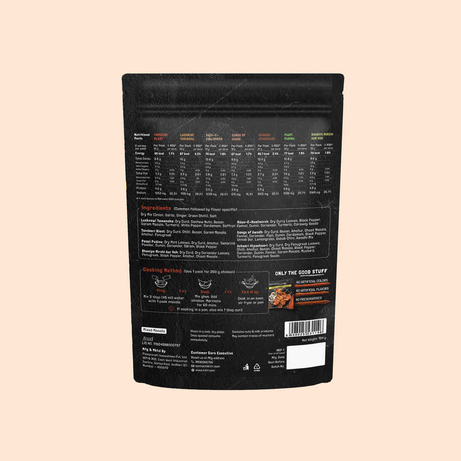 Kilrr Chicken Marination Masala | Weekly Pack