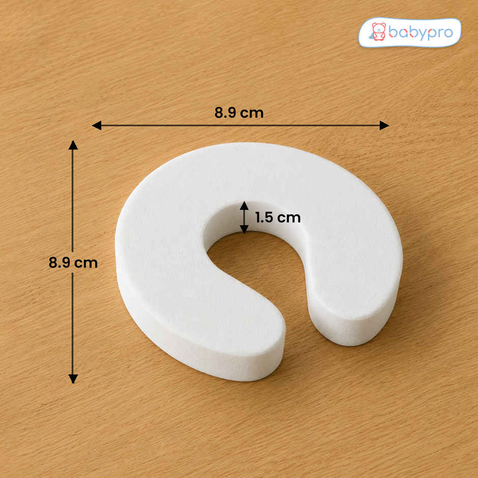 BabyPro Door Stopper Guard | U-Shape | White