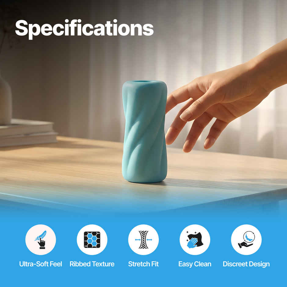 Nooky Tease 2 in 1 Intimacy Kit Mens Stroker and Aphrodisiac Chocolate