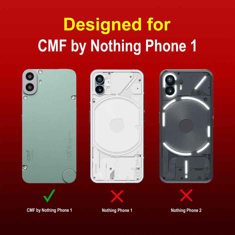 Zapcase Back Cover for CMF by Nothing Phone 1 | Magic-Red