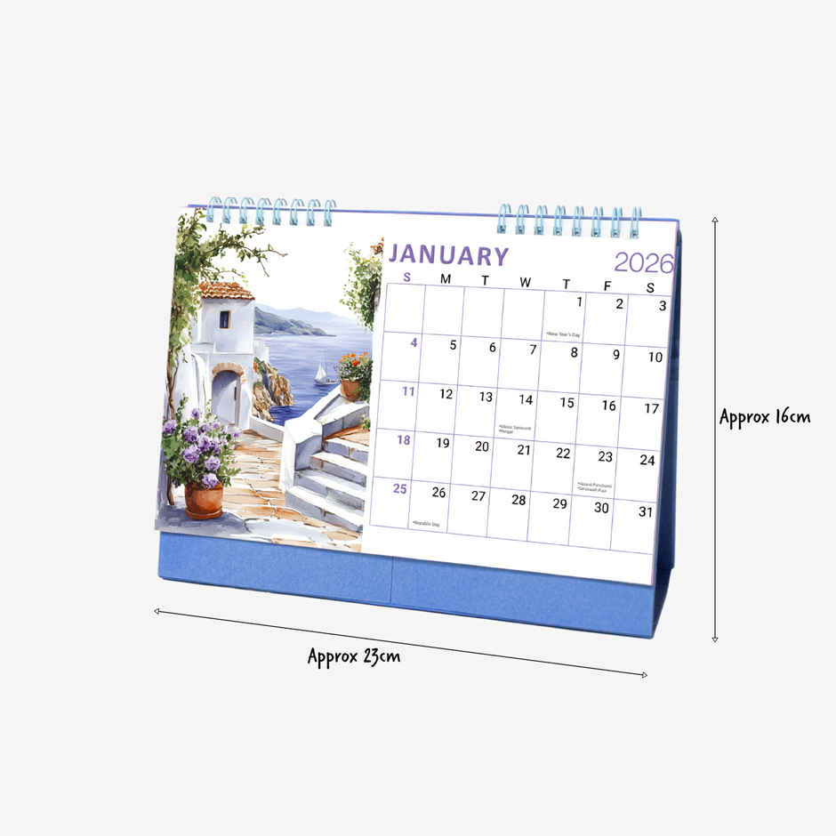 Desk Calendar 2026 Euro Wanderer