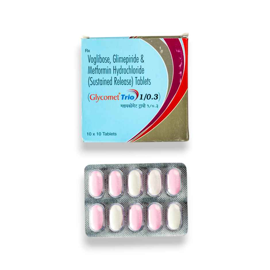 Glycomet Trio 1/0.3 Tablet SR