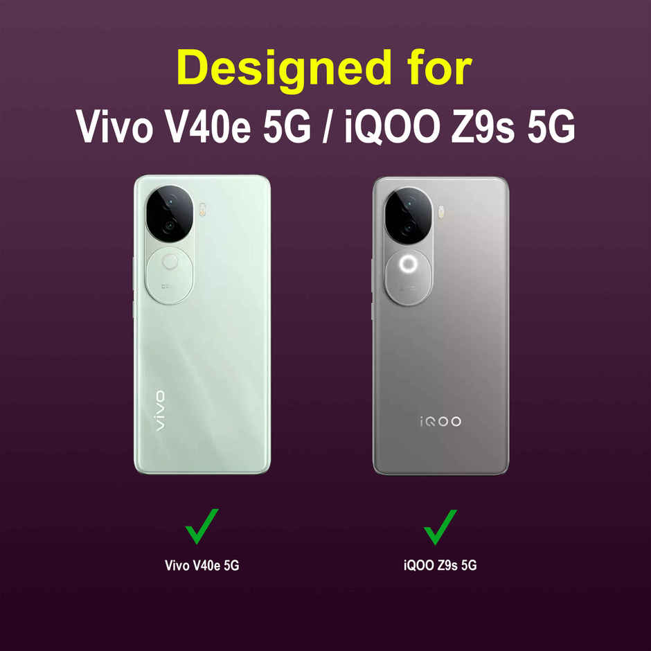 Zapcase Back Cover for Vivo V40e 5G | Magic-Lavender