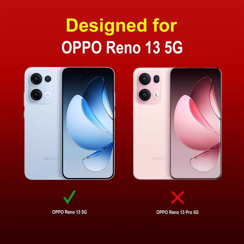 Zapcase Back Cover for OPPO Reno 13 5G | Magic-Red