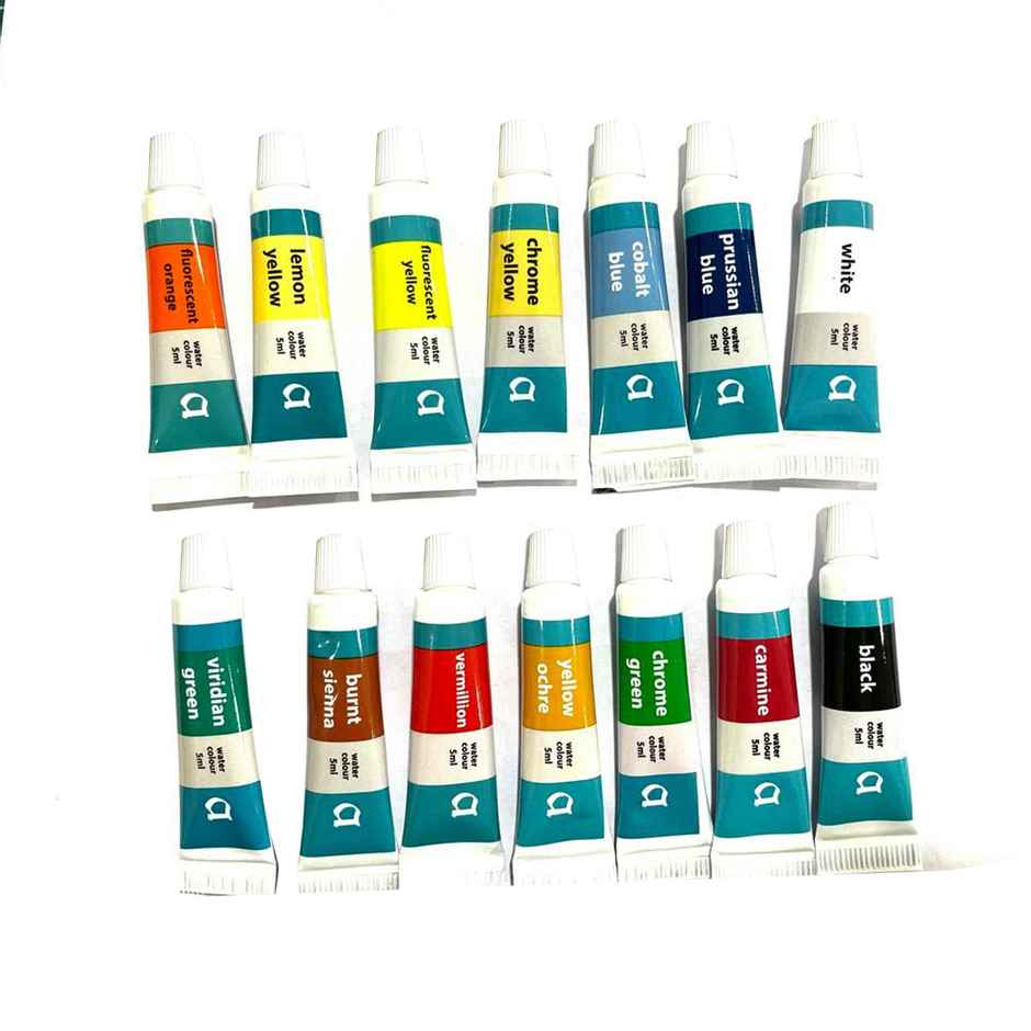 Apsara Water Tube Colours | Vibrant Colours Superior Transparency | Non-toxic | Brilliant Colours | Multicolour