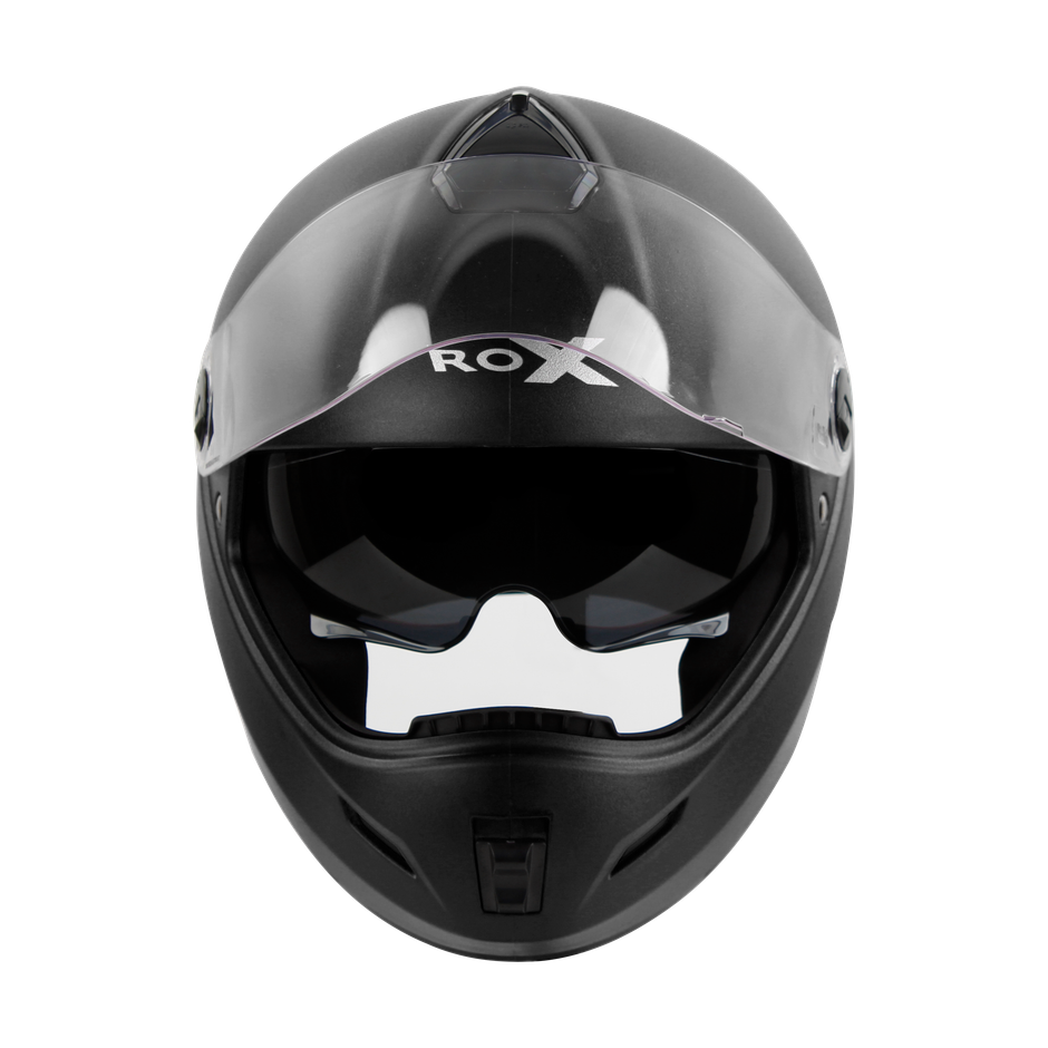 Steelbird Sbh-34 Rox Reflective Dashing Black With Inner Sun Shield 580Mm