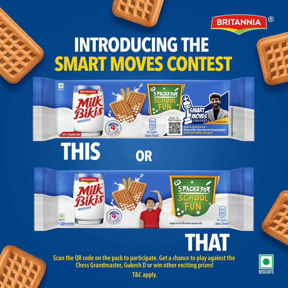 Britannia Milk Bikis Glucose Biscuits | Combo