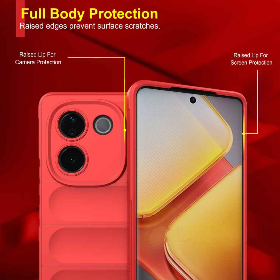 Zapcase Back Cover for iQOO Z9s Pro 5G | Magic-Red