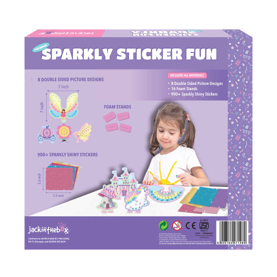 Jackinthebox Sparkly Sticker Fun - Fairyland Art & Craft Kit