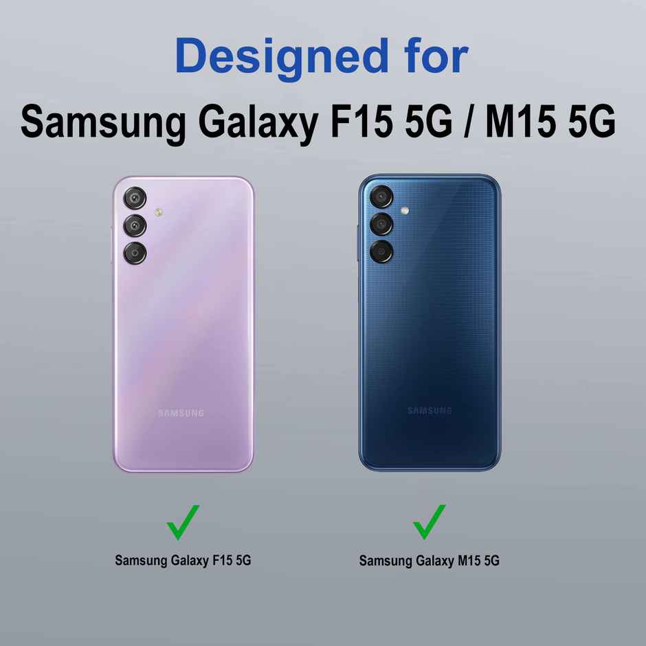 Zapcase Back Cover for Samsung Galaxy F15 5G | Space-Purple