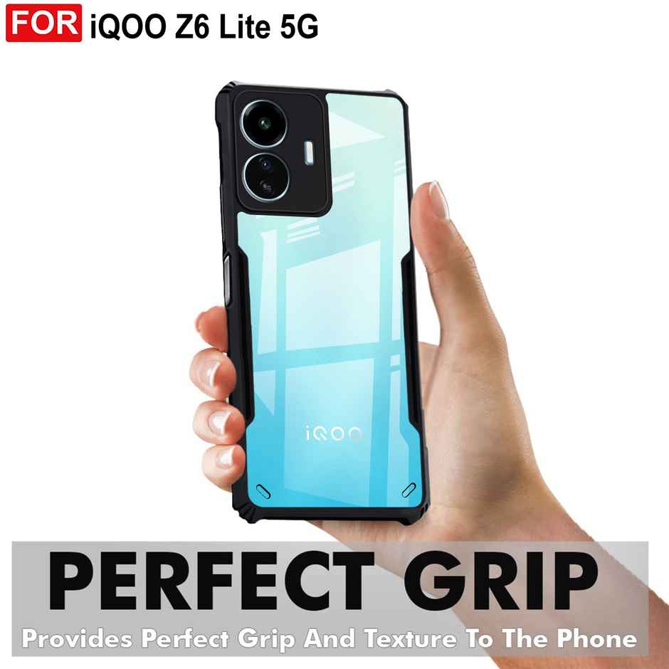 Zapcase Back Cover for iQOO Z6 Lite 5G | Matte-Black