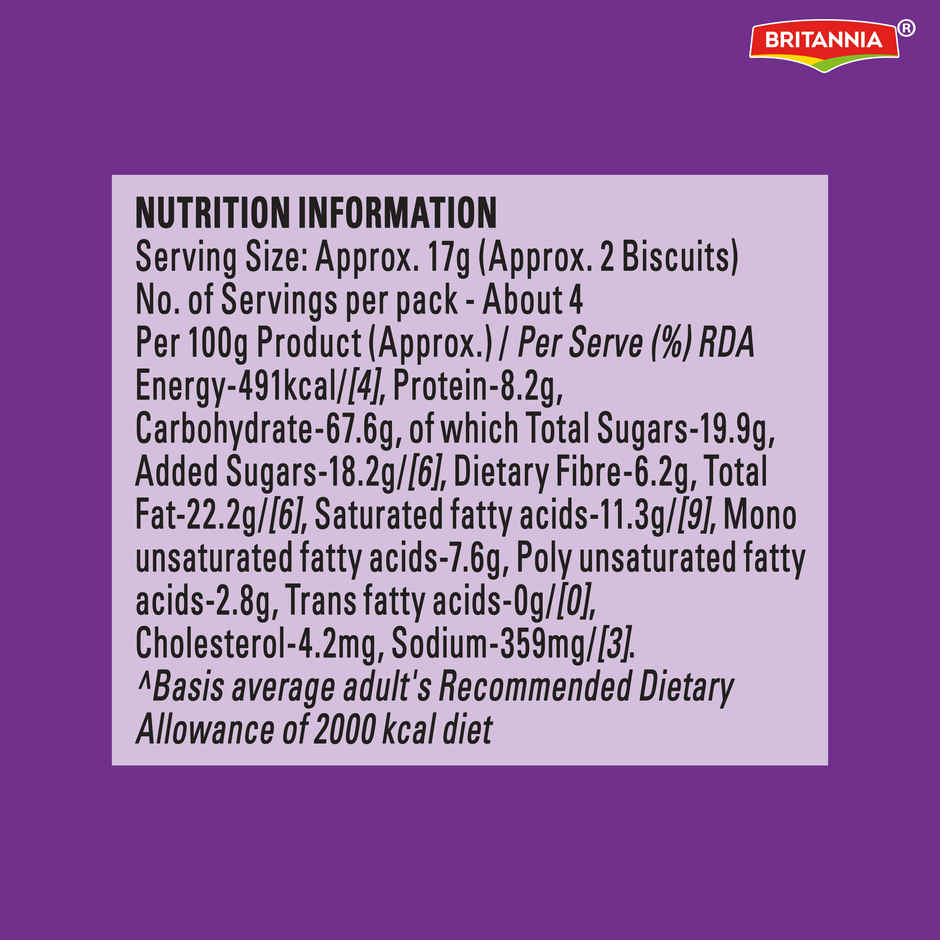 Britannia NutriChoice Chocolate and Almond Oats Biscuits | Combo