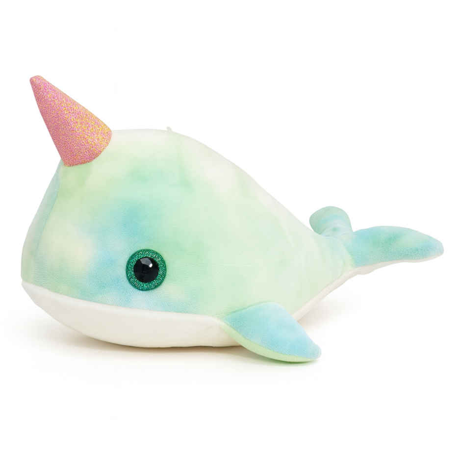Spanker Whale Soft Toy | Cute Tie Dye Plush for Kids | Blue - 16 cm