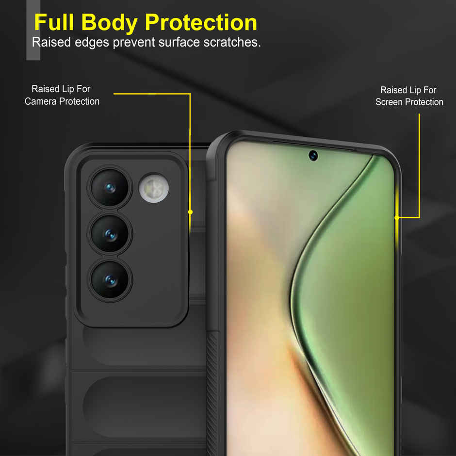 Zapcase Back Cover for Vivo T3 5G | Magic-Black