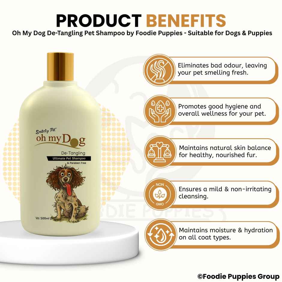 Foodie Puppies Detangling Shampoo for Dogs and Puppies