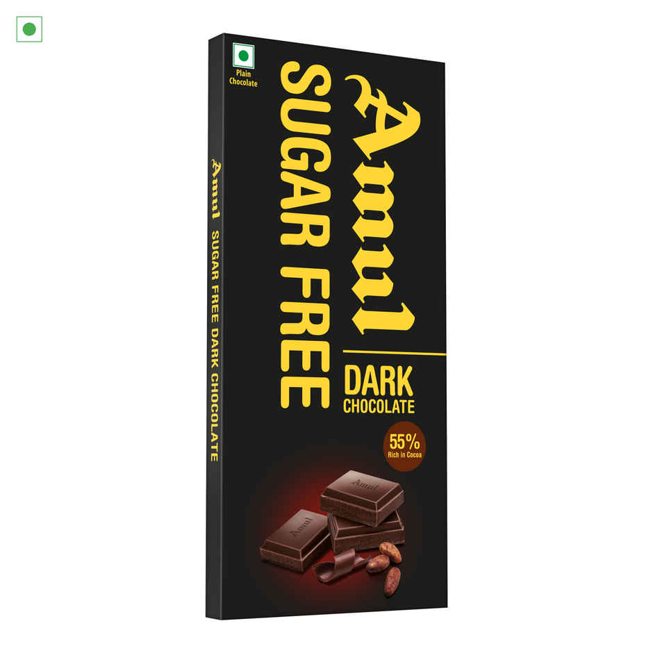 Amul Sugar Free Dark Chocolate | Guilt-Free Indulgence