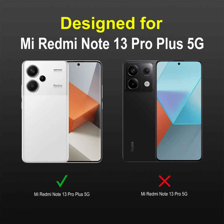 Zapcase Back Cover for Mi Redmi Note 13 Pro Plus 5G | Magic-Black