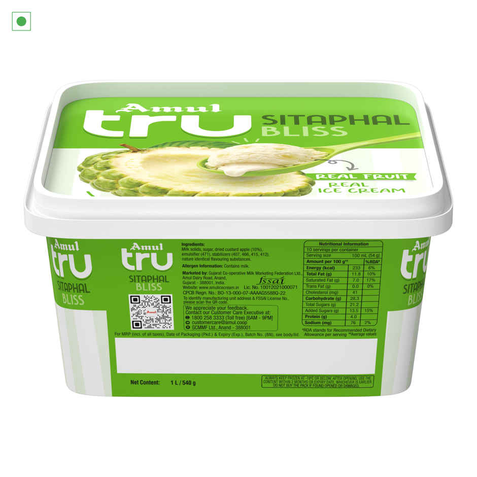 Amul Tru Sitaphal Bliss Ice Cream Tub